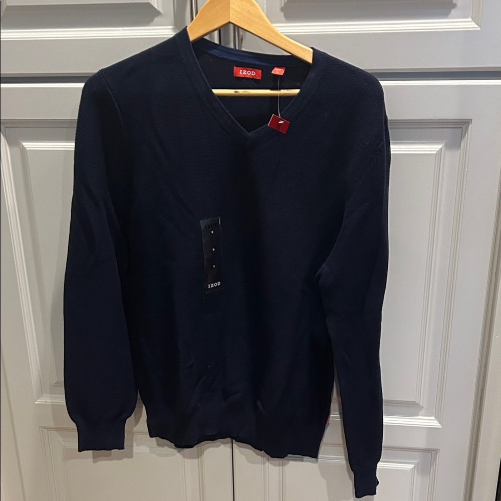 Izod Men's Navy V-Neck Sweater